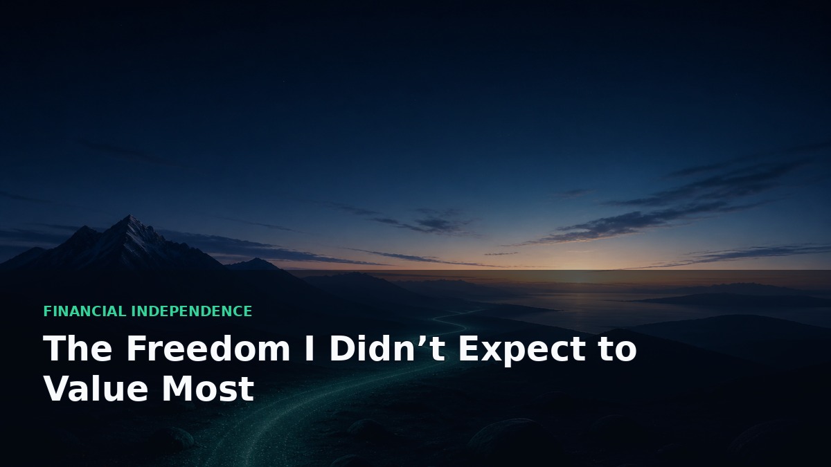 The Freedom I Didn’t Expect to Value Most