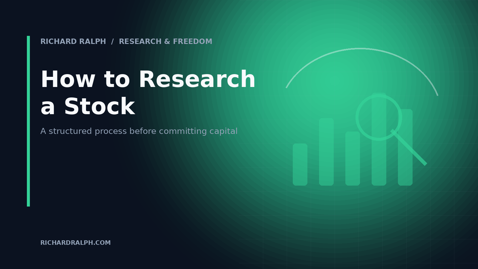 Richard Ralph editorial cover for how to research a stock
