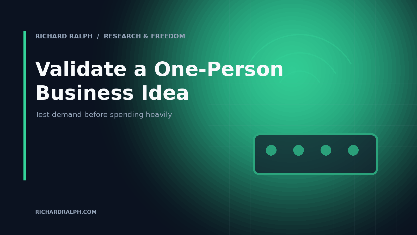 How to Validate a One-Person Business Idea Before Spending Money